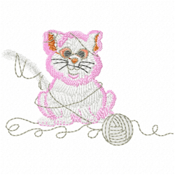 Cats Embroidery Design 6 Cats Embroidery Design 6